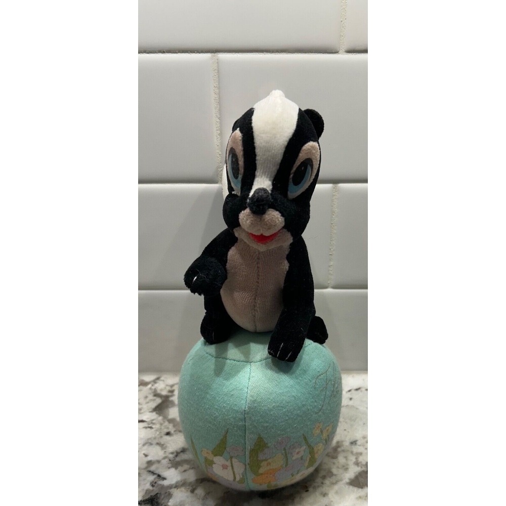 NWT Vintage Disney GUND Bambi Flower the Skunk 6"‎ Plush Stuffed Animal Toy